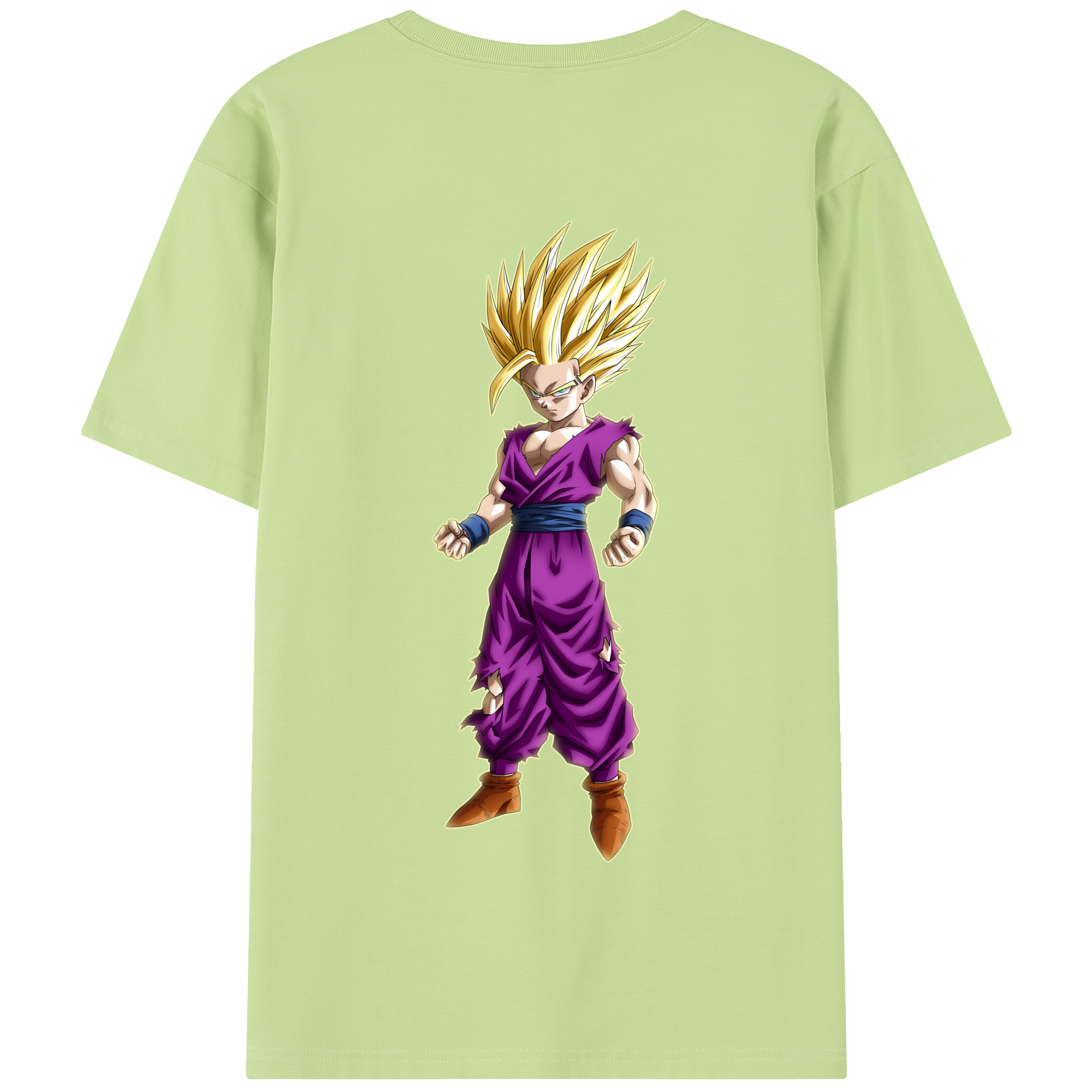 （画像用） ドラゴンボール 孫 悟飯（そんごはん）DRAGON BALL Son Gohan 綿100％半袖Tシャツ（背面プリント）